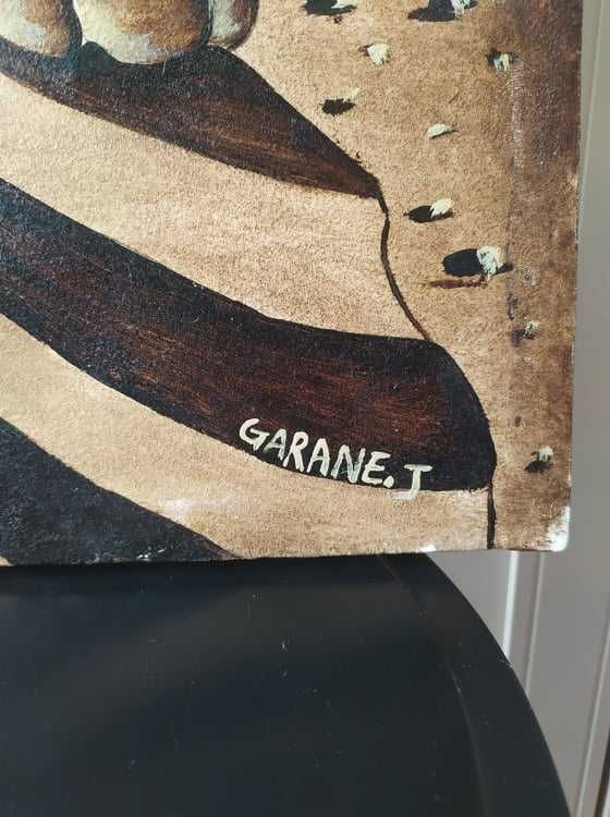 Portret olejny z Afryki Kobieta