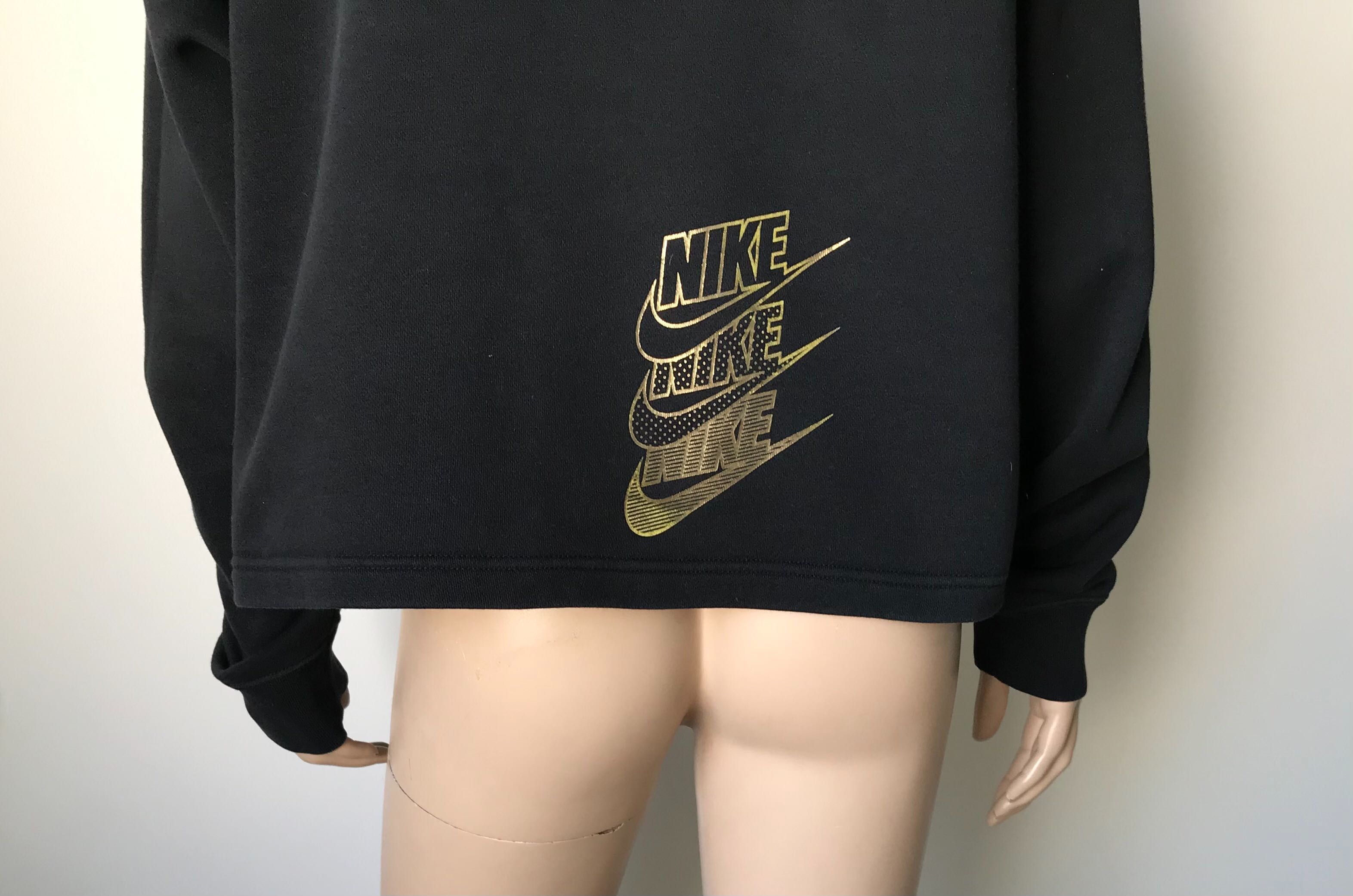 Nike Just Do It bluza damska XL złote napisy.