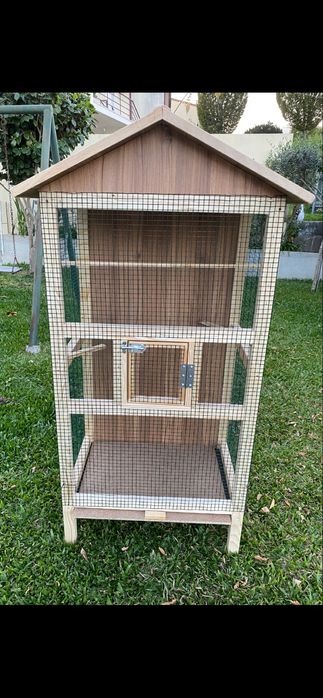 Gaiolas para passaros novas em madeira com 140 x 60 x 45