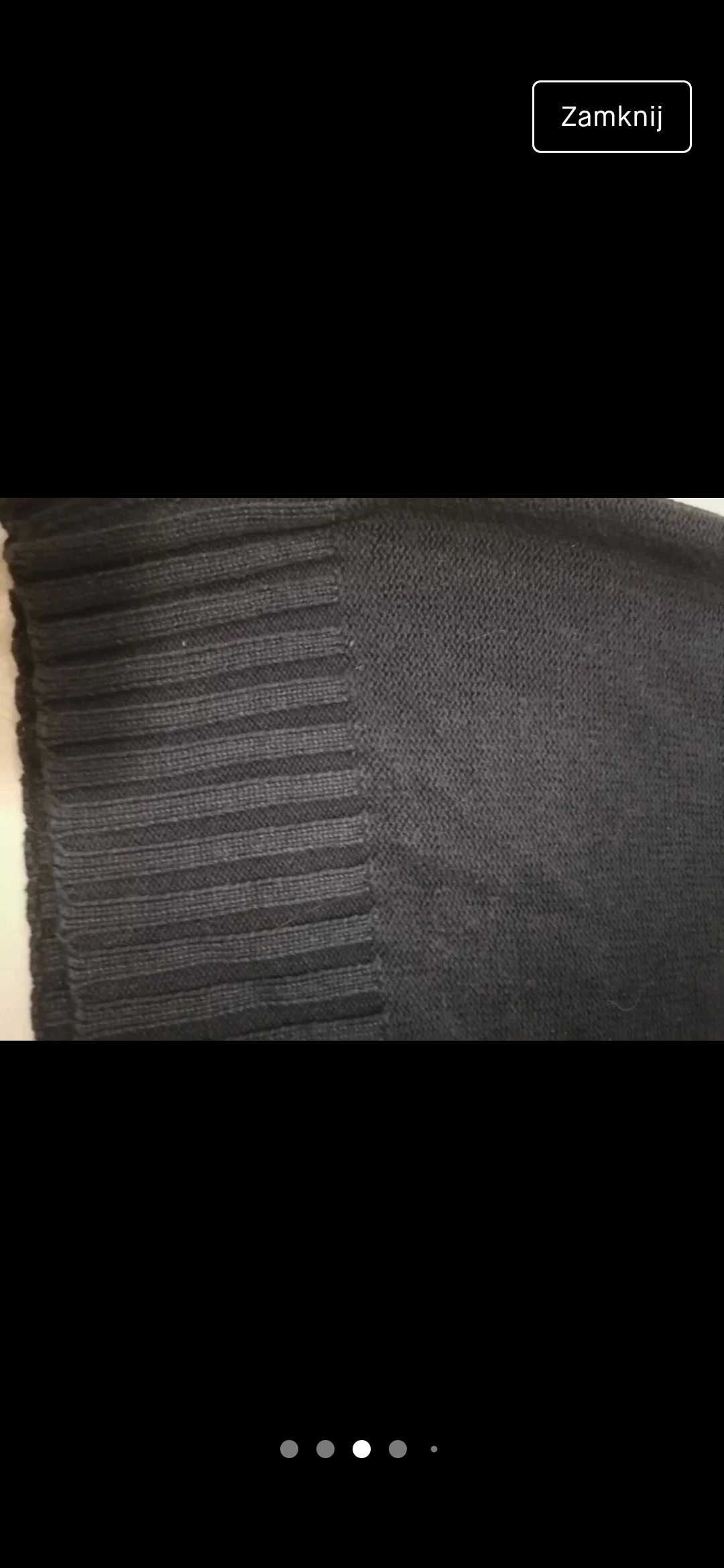 Sweter dzianinowy męski ze stójką na guziki rozm M Lidl Livergy