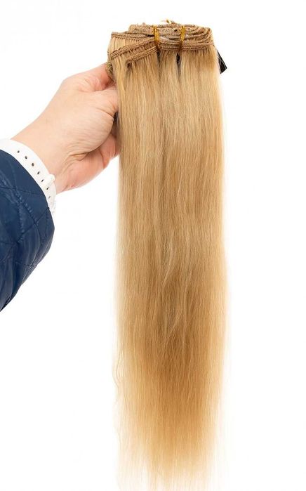 Naturalne włosy doczepiane w kolorze 15 pszeniczny blond -Nessaja wigs