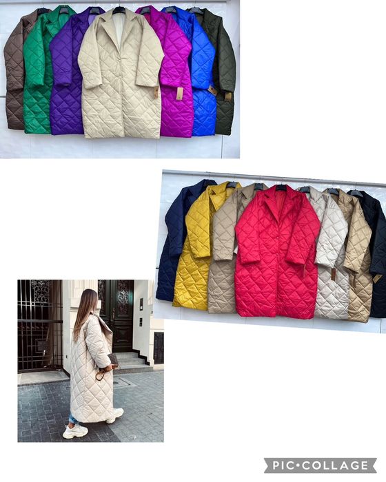 Płaszcz Oversize, Jesień,pikowany