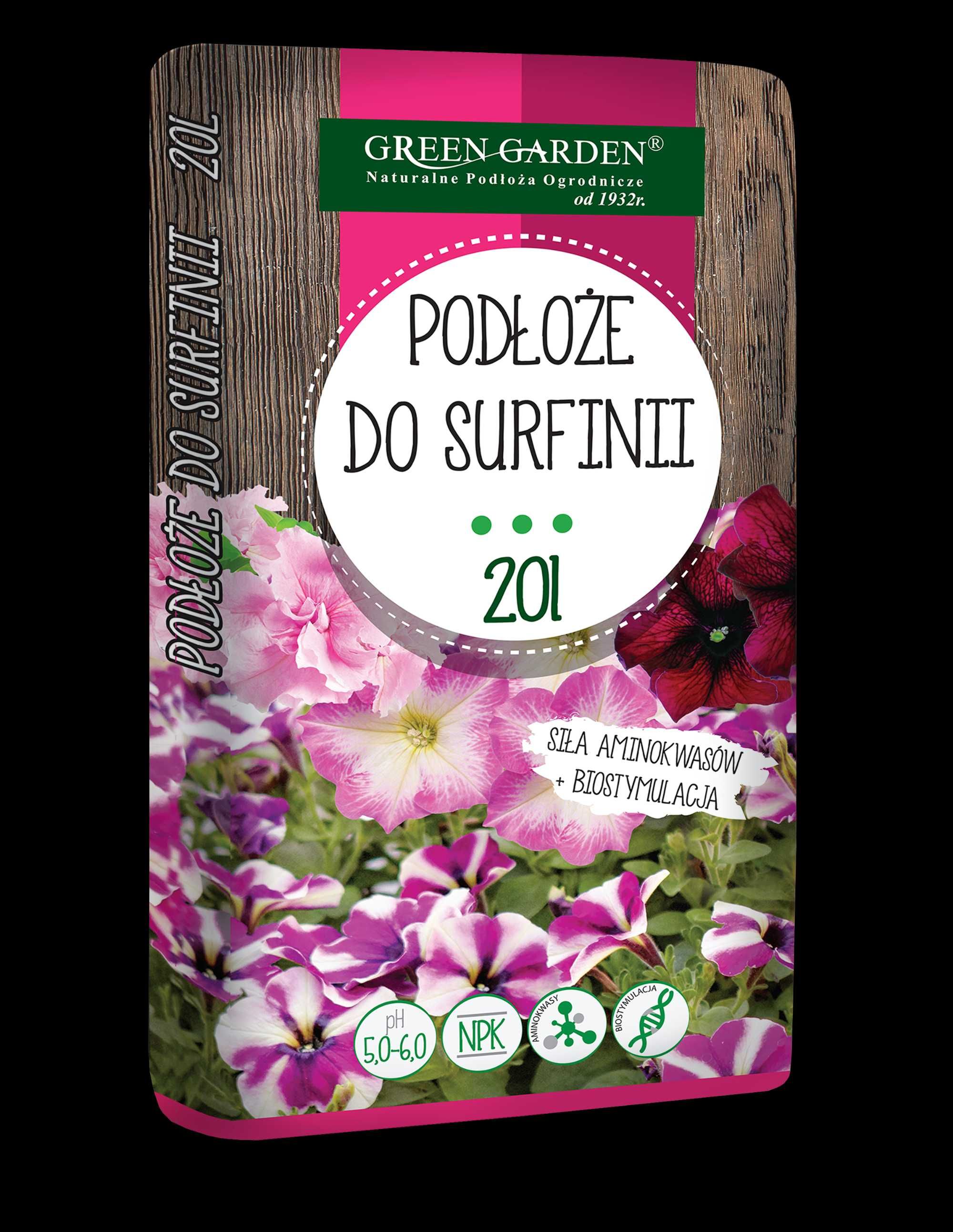 Podłoże ziemia do surfinii, petunii biostymulacją GG 20L