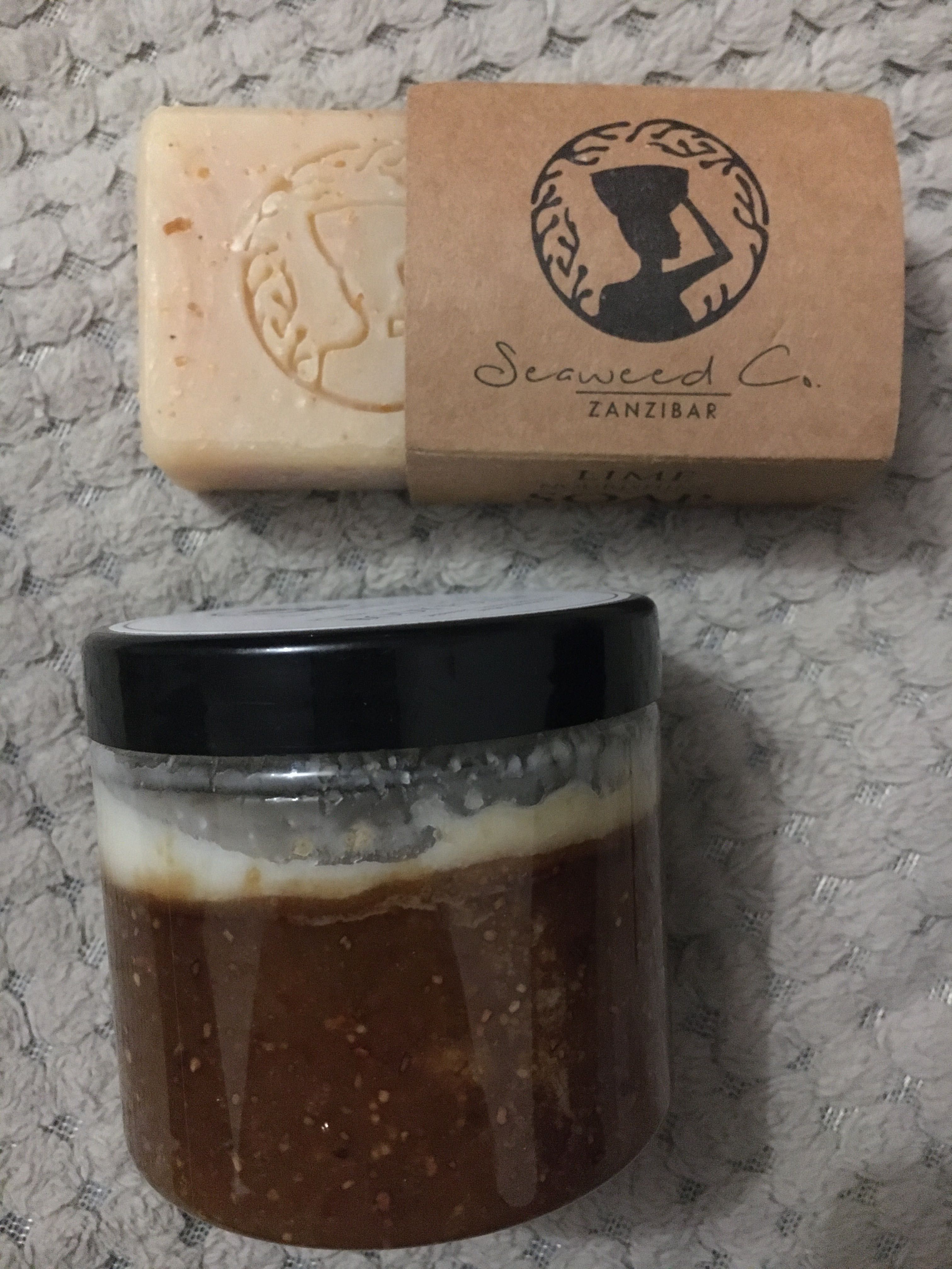 Seaweden Zanzibar Peeling z alg morskich + mydło limonka z alg NOWE