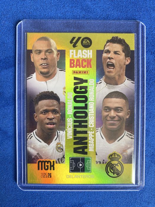 Carta Cristiano Ronaldo Flash Back Anthology MGK Mega Crack, Mbappe R9