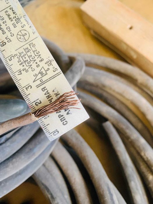 Кабель залишки 4кв. дріт відрізки 4 жили 3 фази 1,5кв. провода бу мідь