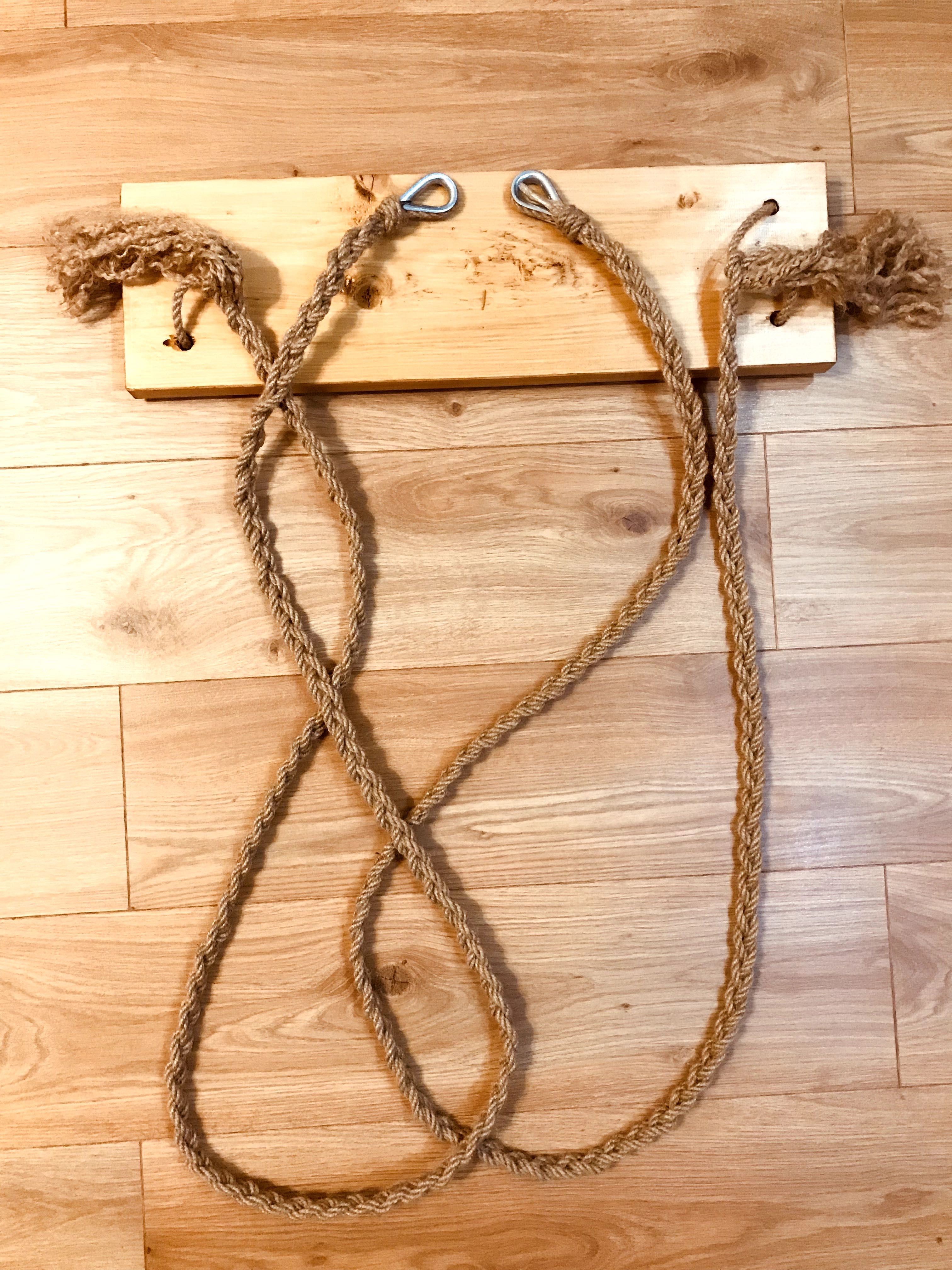 Huśtawka drewniana boho