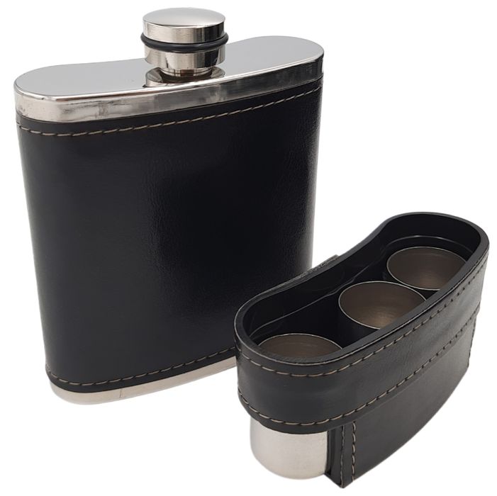 Nowy Zestaw kieliszki piersiówka prezent upominek