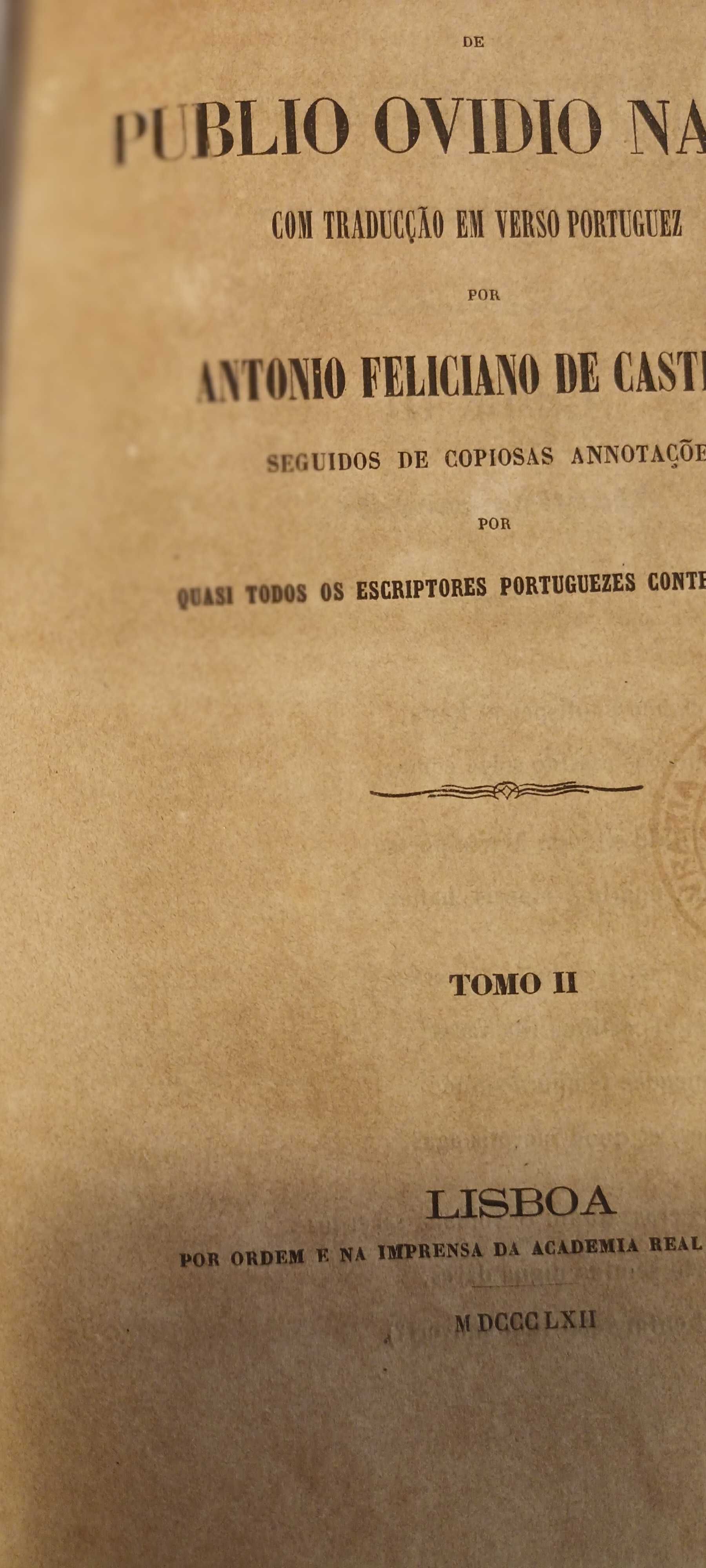 OS FASTOS, Publio Ovidio Nasão_3 Tomos_1862