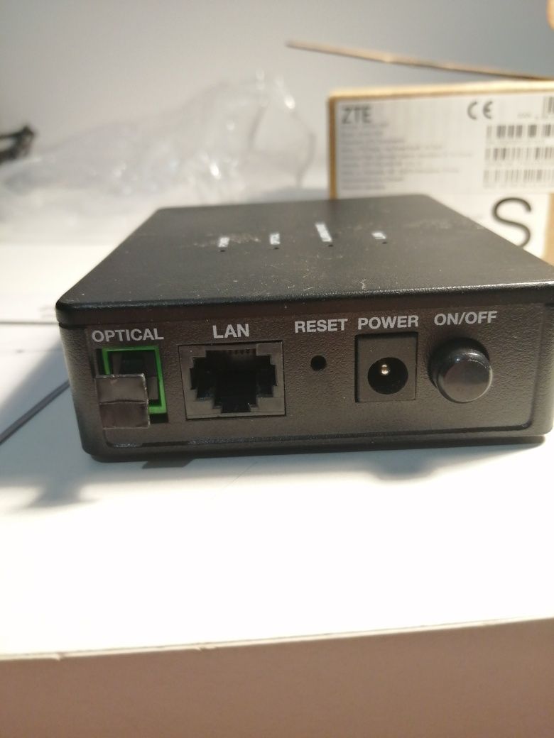 Router przewodowy ZTE ZXHN F601 GPON cały komplet wraz z opakowaniem