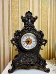 Часы каминные интерьерные Veronese 31х20х13 см полистоун с бронзовым п