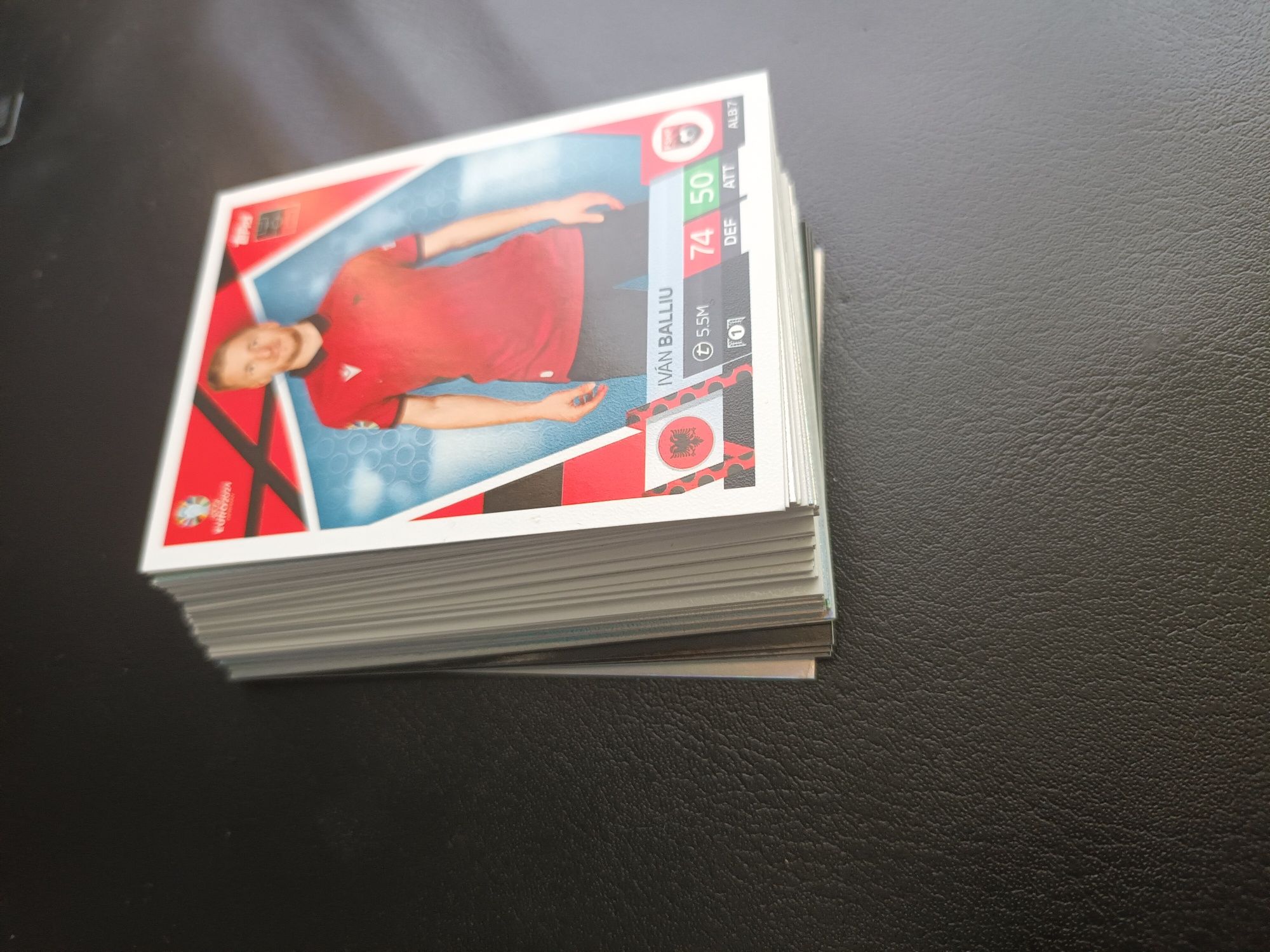 50 Cartas coleccionáveis topps euro 2024