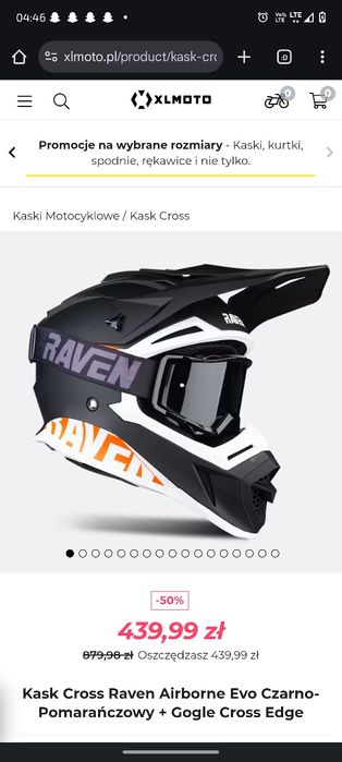 Kask Raven jak nowy