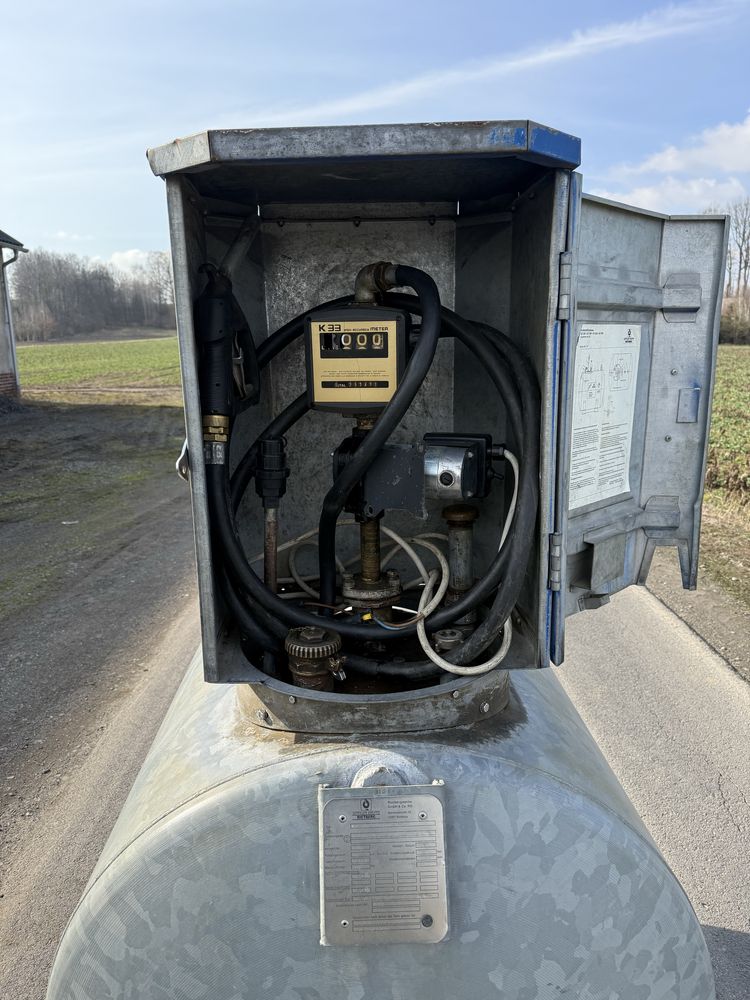 Zbiornik 900 L Mobilny Na Paliwo Stacja Paliw 12-24v