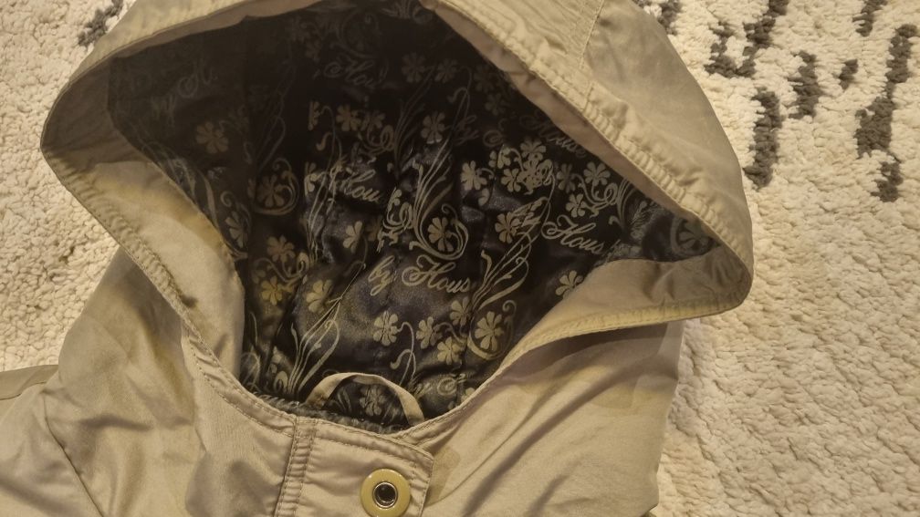 Jak NOWY płaszcz House L 40 kurtka przejściowa wiosenna parka khaki