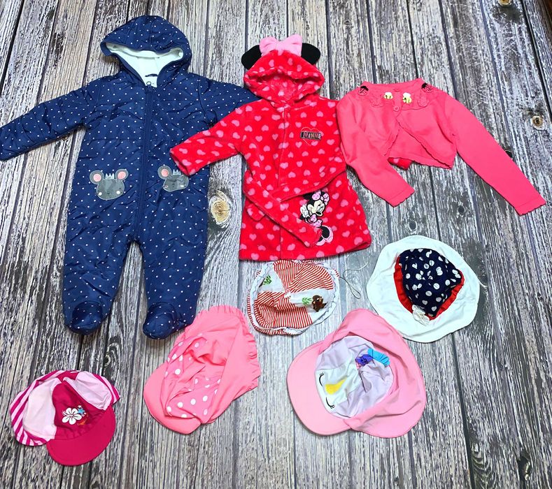 Пакет фирменных вещей для девочки 6-9 месяцев 74 см(8 шт.)
