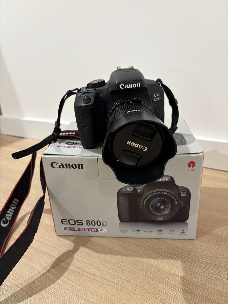 Canon EOS 800D + 3 Objetivas + Bolsas + Parasol