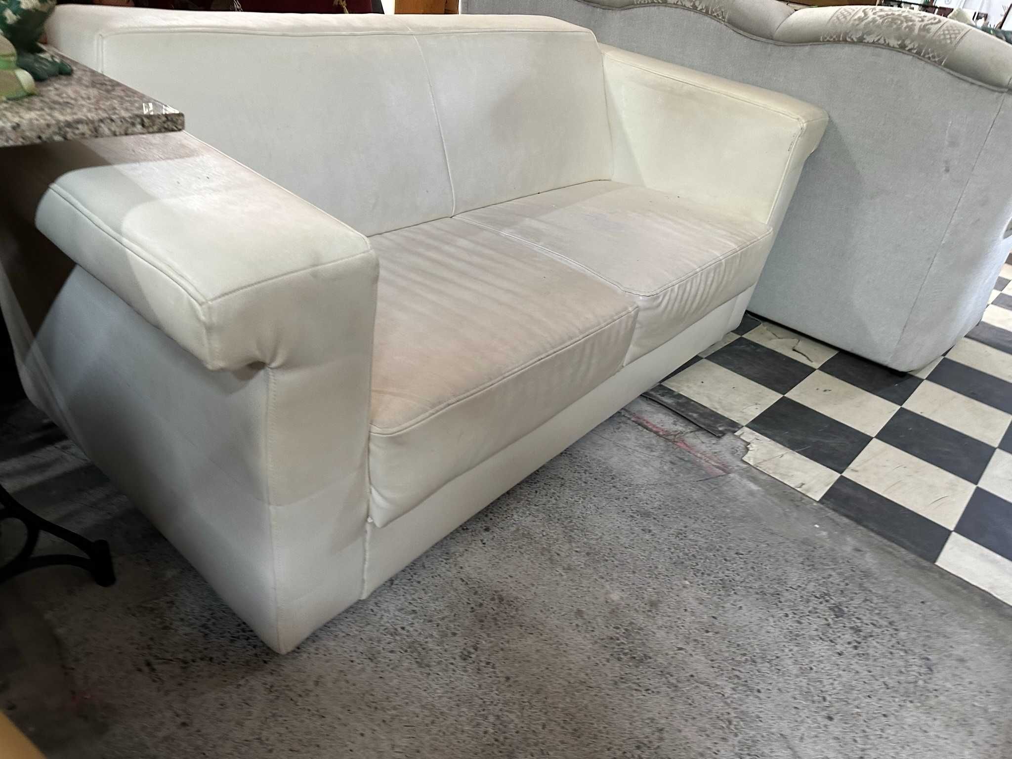 Nowoczesna sofa 3-osobowa skóra prawdziwa DOWÓZ DO DOMU