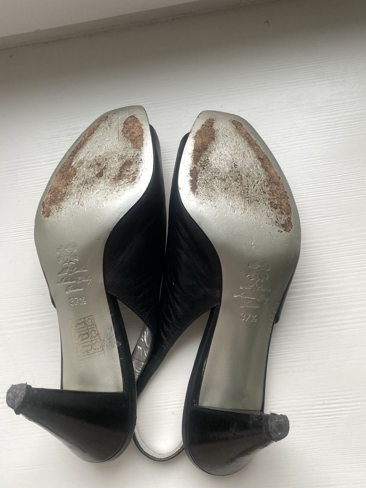 Czarne obcasy 37,5