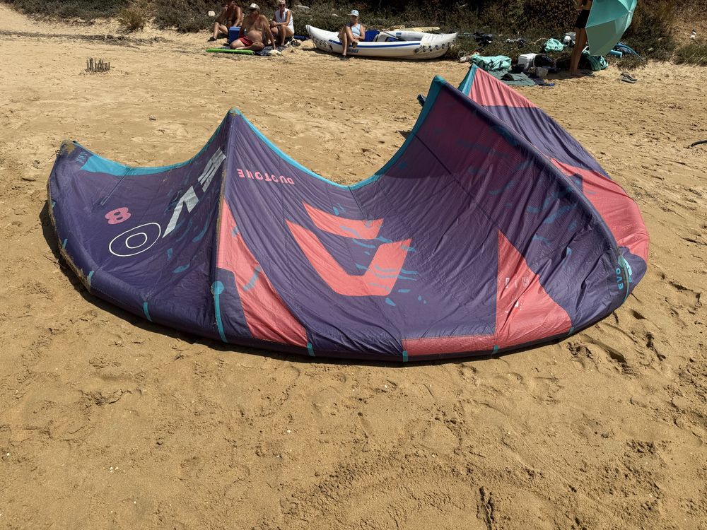 Kite Evo Duotone 8m com barra e prancha