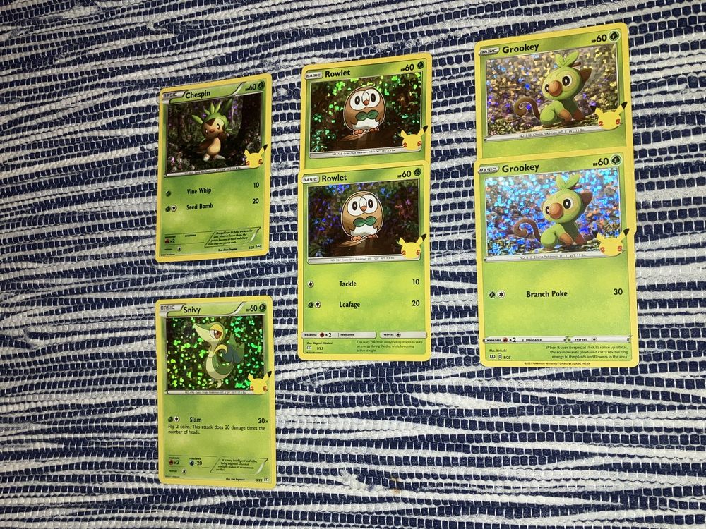 Coleção cartas Pokémon 25 anos McDonald (novas cartas disponíveis)