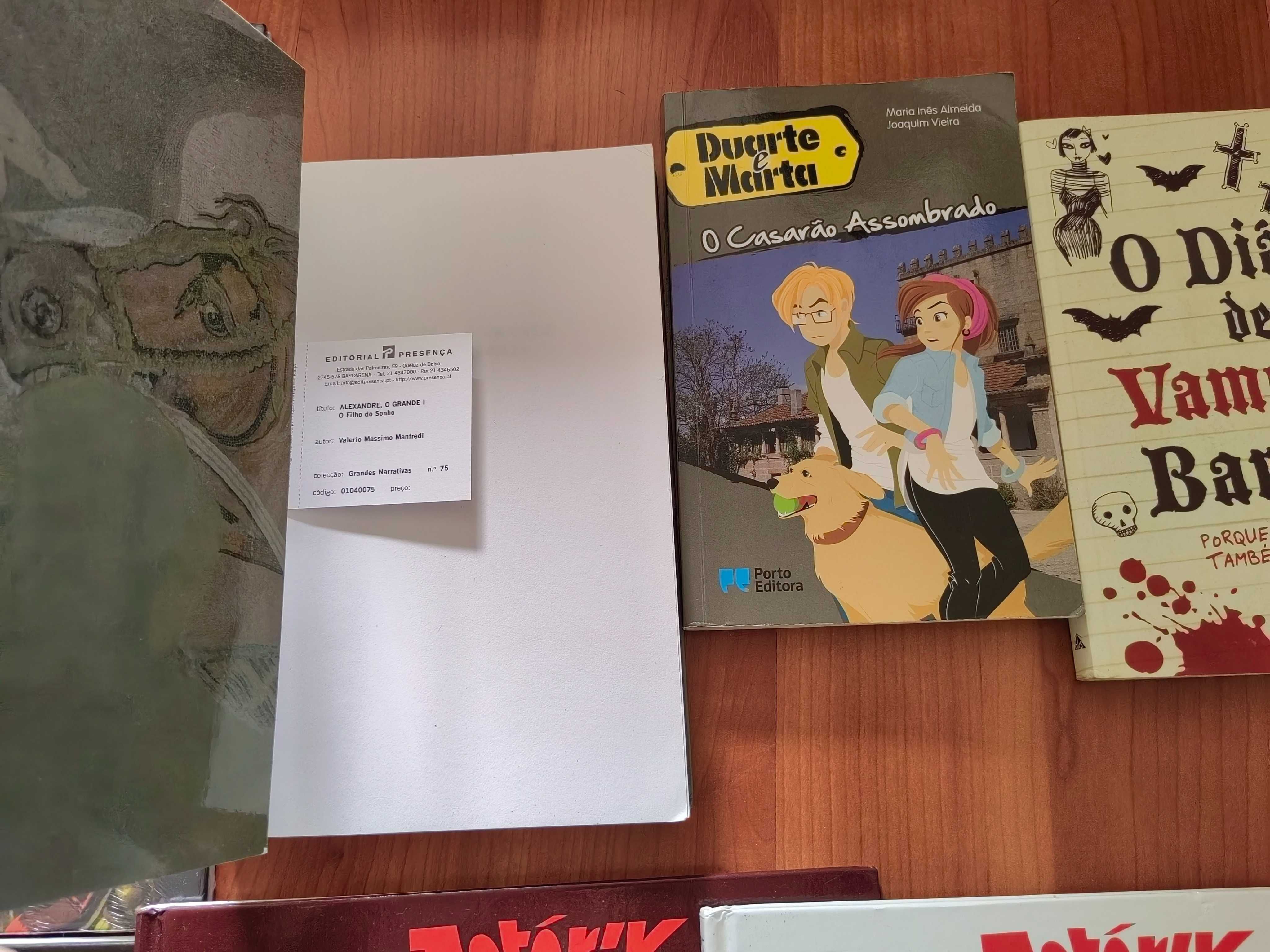 Livros novos variados