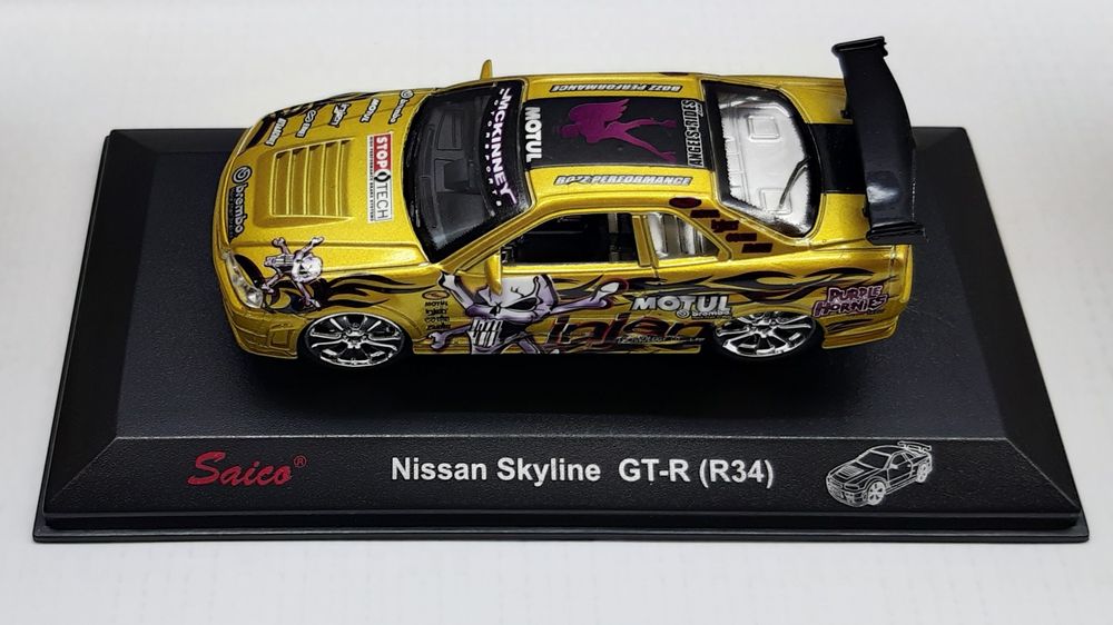 Модель 1/43 Nissan Skyline GT-R R34 Saico