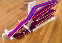 Tear inkle (Inkle loom) em pinho