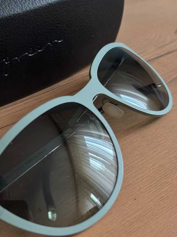 Tytanowe okulary  handmade Orgreen typu "kocie Oczy". Made in Japan