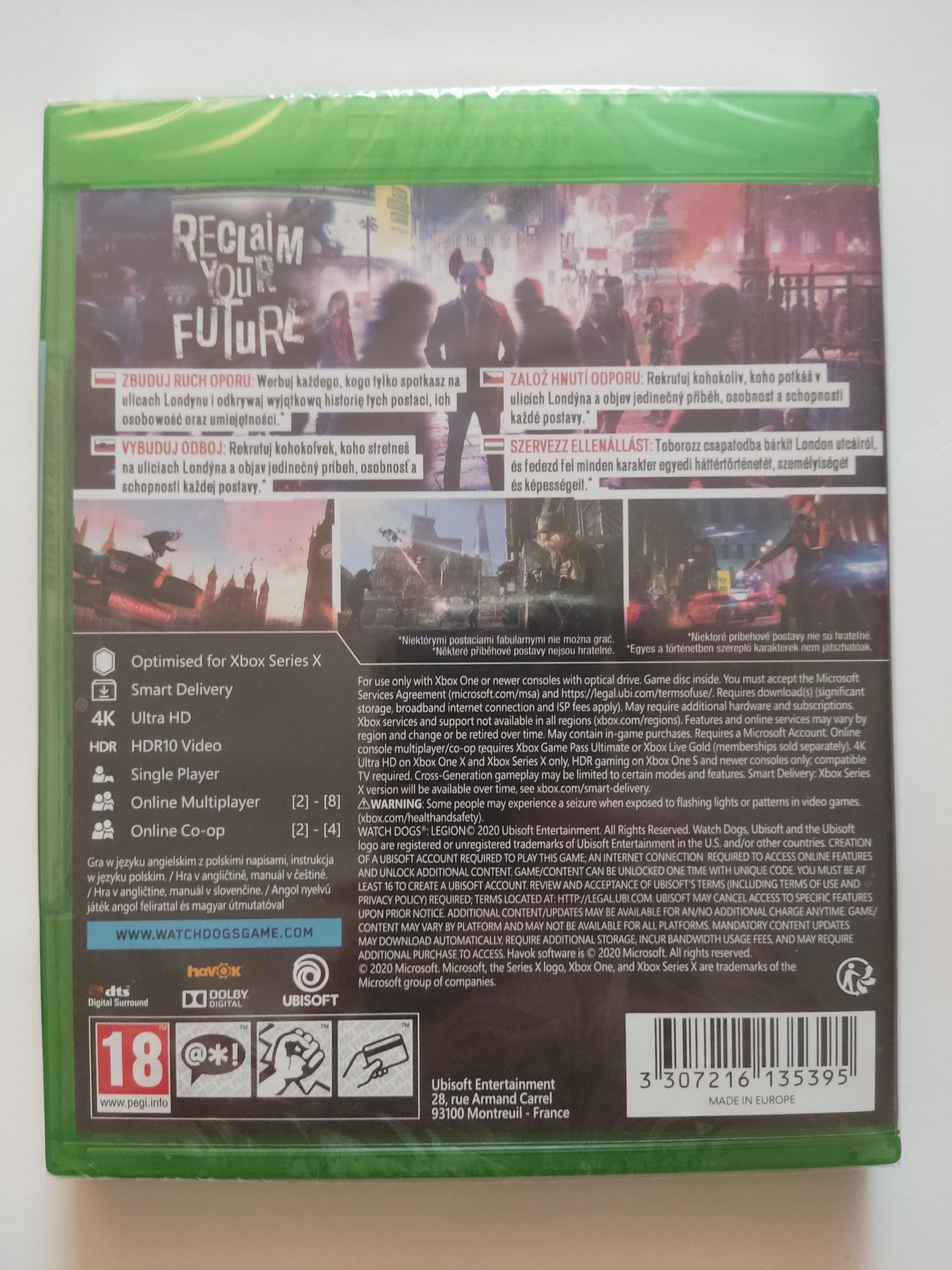 Watch Dogs Legion PL xbox one Xbox series x Nowa w folii