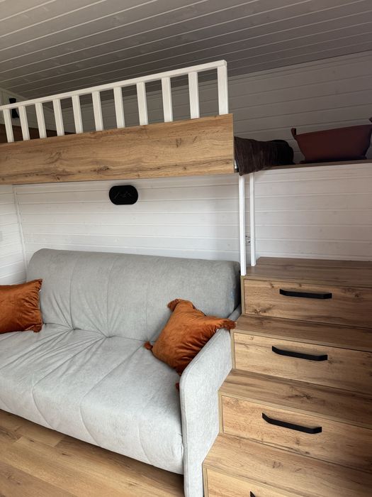 Модульний дерев’яний будинок 7×3 м у ПРЕМІУМ виконанні