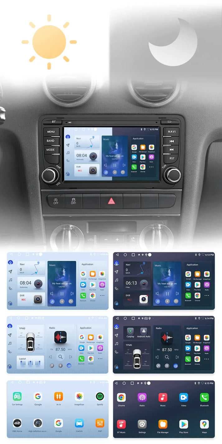 Radio nawigacja Audi A3 8P 2003 - 2011 z Carplay, 2GB, 32GB