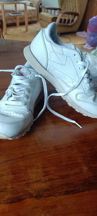Buty sneakersy damskie/unisex Reebok Classic Leather(50151)r. 38 białe