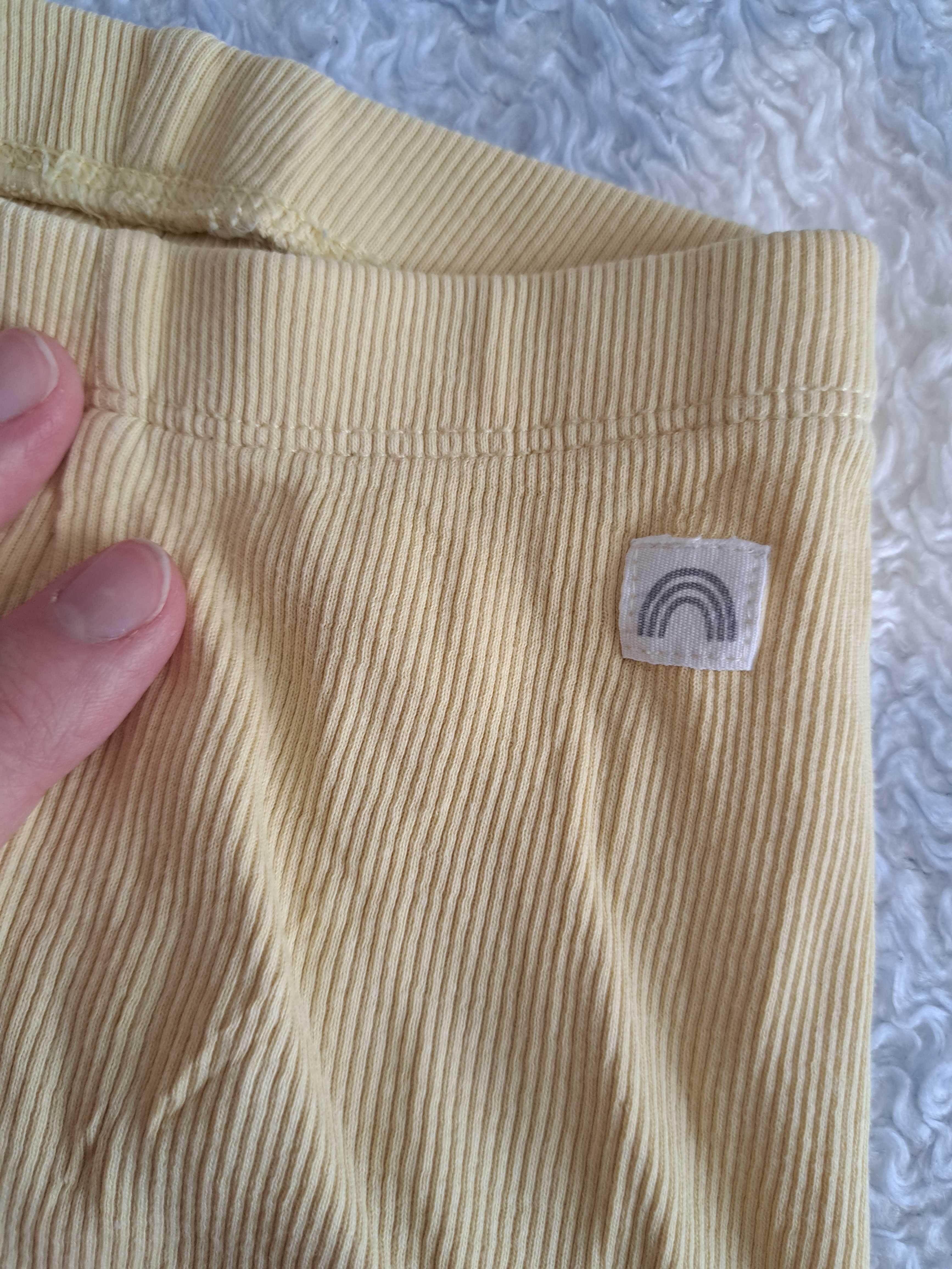 Getry prążkowane legginsy spodenki basic 62