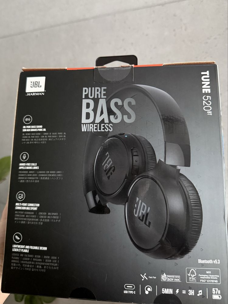 Słuchawki JBL TUNE 520BT