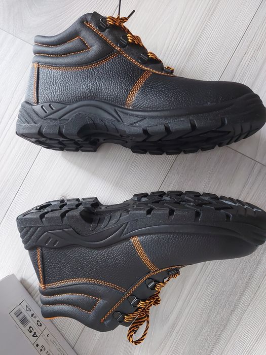 Buty robocze męskie ochronne TRZEWIKI ROBOCZE z podnoskiem skórzane 45
