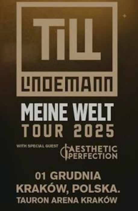 2x Bilety w cenie 1 na koncert TILL LINDEMANN. Meine Welt Tour 2025 Ra