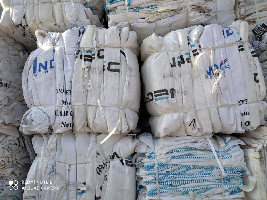 Big Bag Worek używany Czysty 95/95/100 cm na kamień gruz ziemię