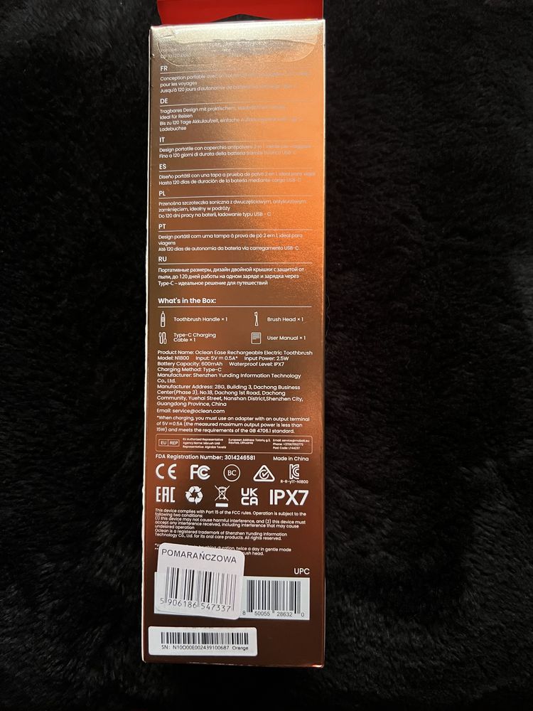 Nowa szczoteczka soniczna Oclean Ease