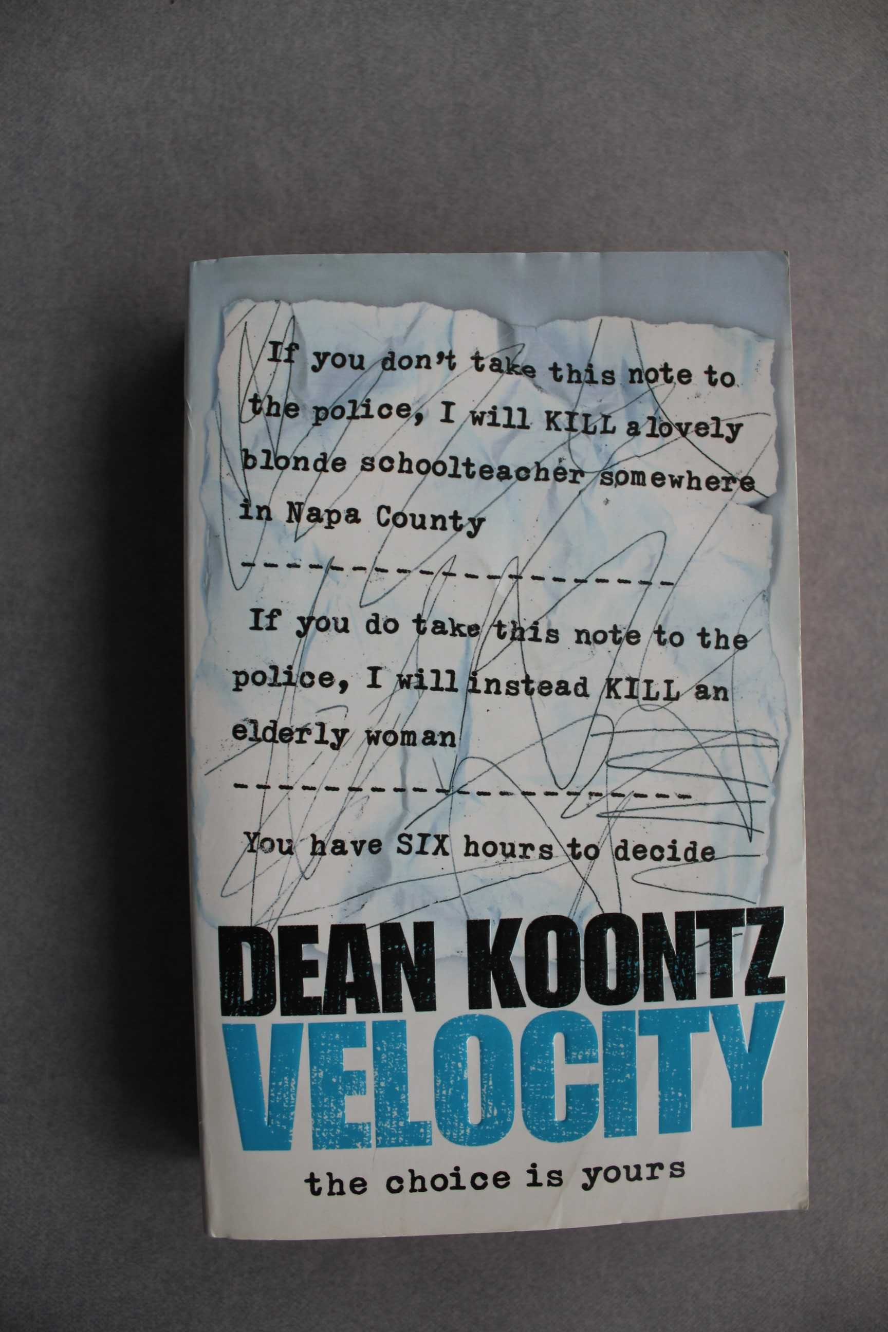 Velocity The Choice is yours Dean Koontz wersja po angielsku 2006