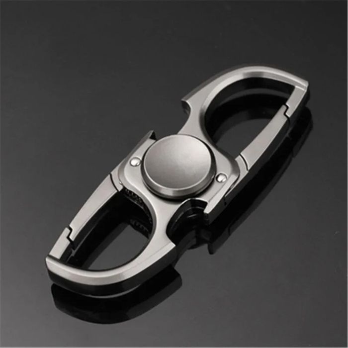 Fidget spinner, keychain/bottle opener, stress relief gadget,