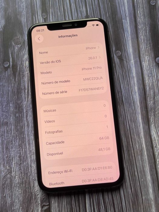 iPhone 11 Pro 64GB Cinza Desbloqueado Com Novo