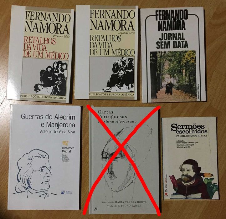 Lote de livros de literatura estrangeira