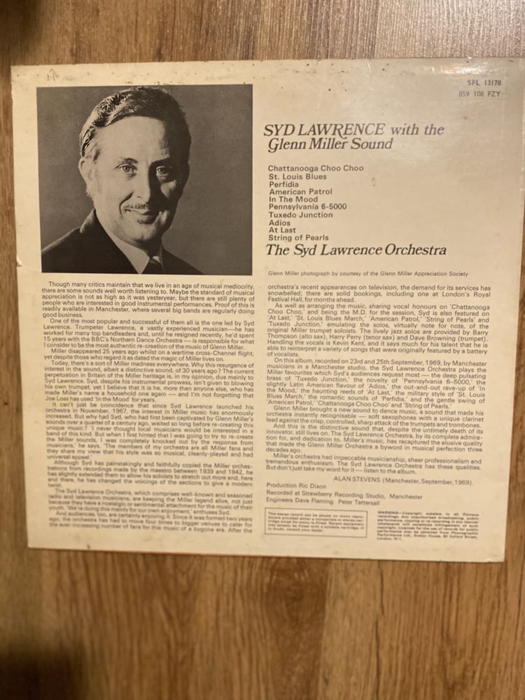 Vinil Syd Laurenve with Glenn Miller sound - SFL13178