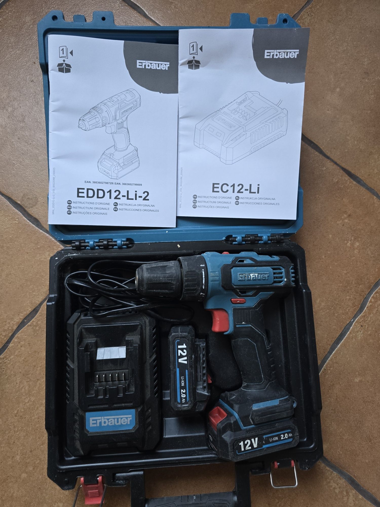 Erbauer wkrętarka 12v