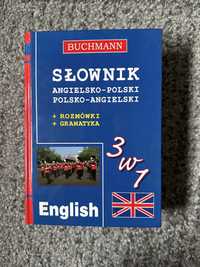 słownik buchmann język angielski rozmówki gramatyka 3w1