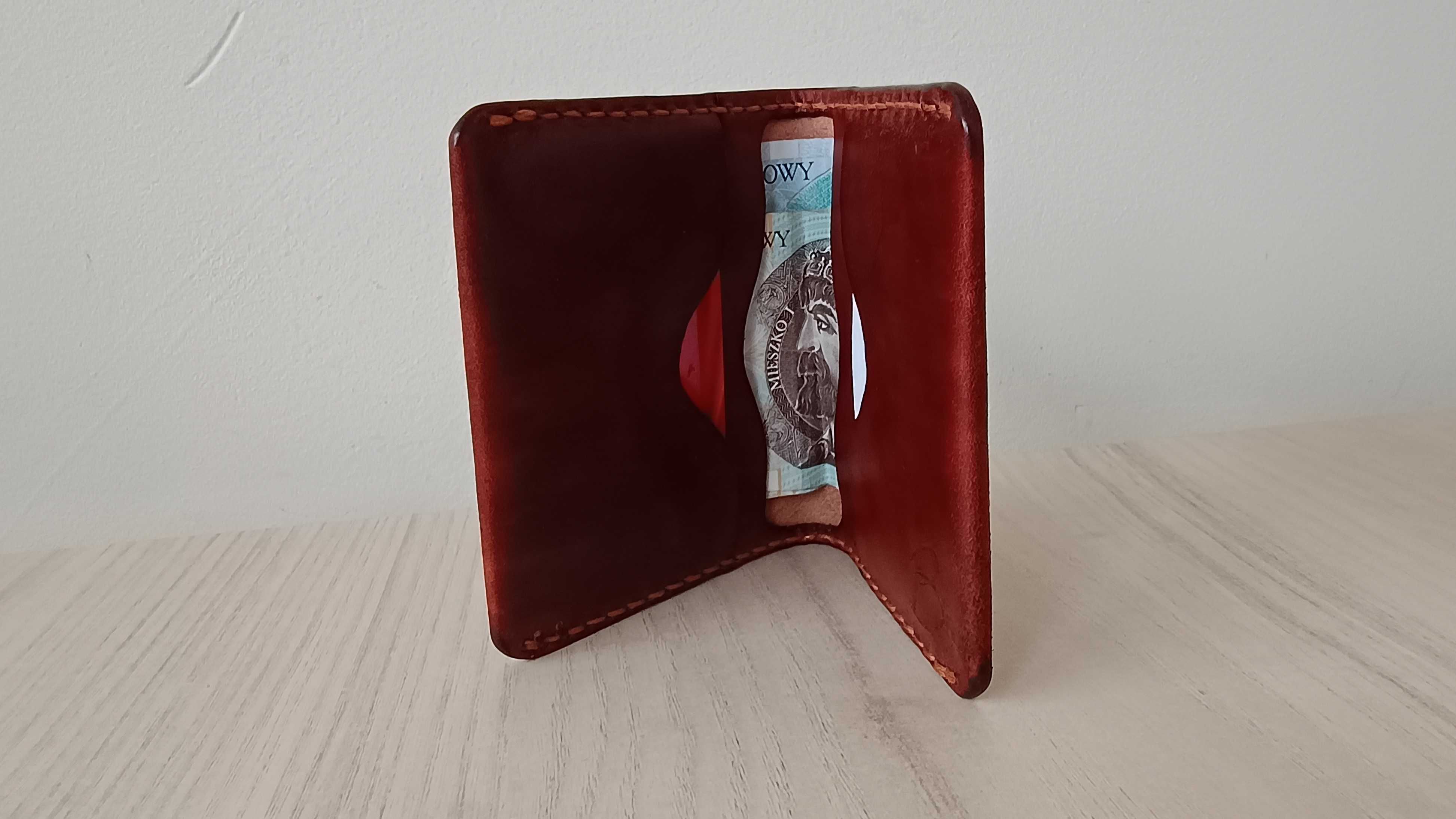 Borubar Skóroszyj - EDC - składany portfel mini bifold