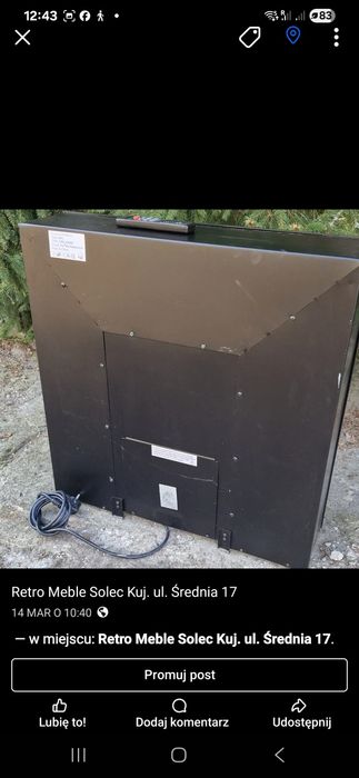 Kominek elektryczny z funkcją grzania