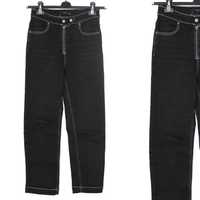 y3 RESERVED Modne Damskie Czarne Spodnie Jeans Wysoki Stan 38 M