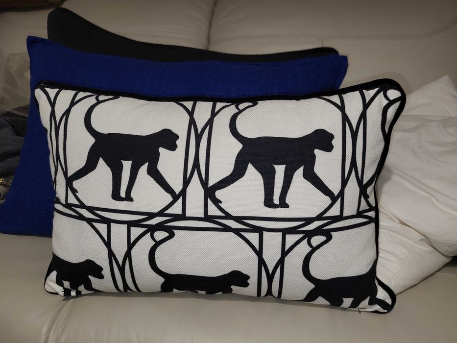 Conjunto de almofadas de macacos geométricos 45 x 30